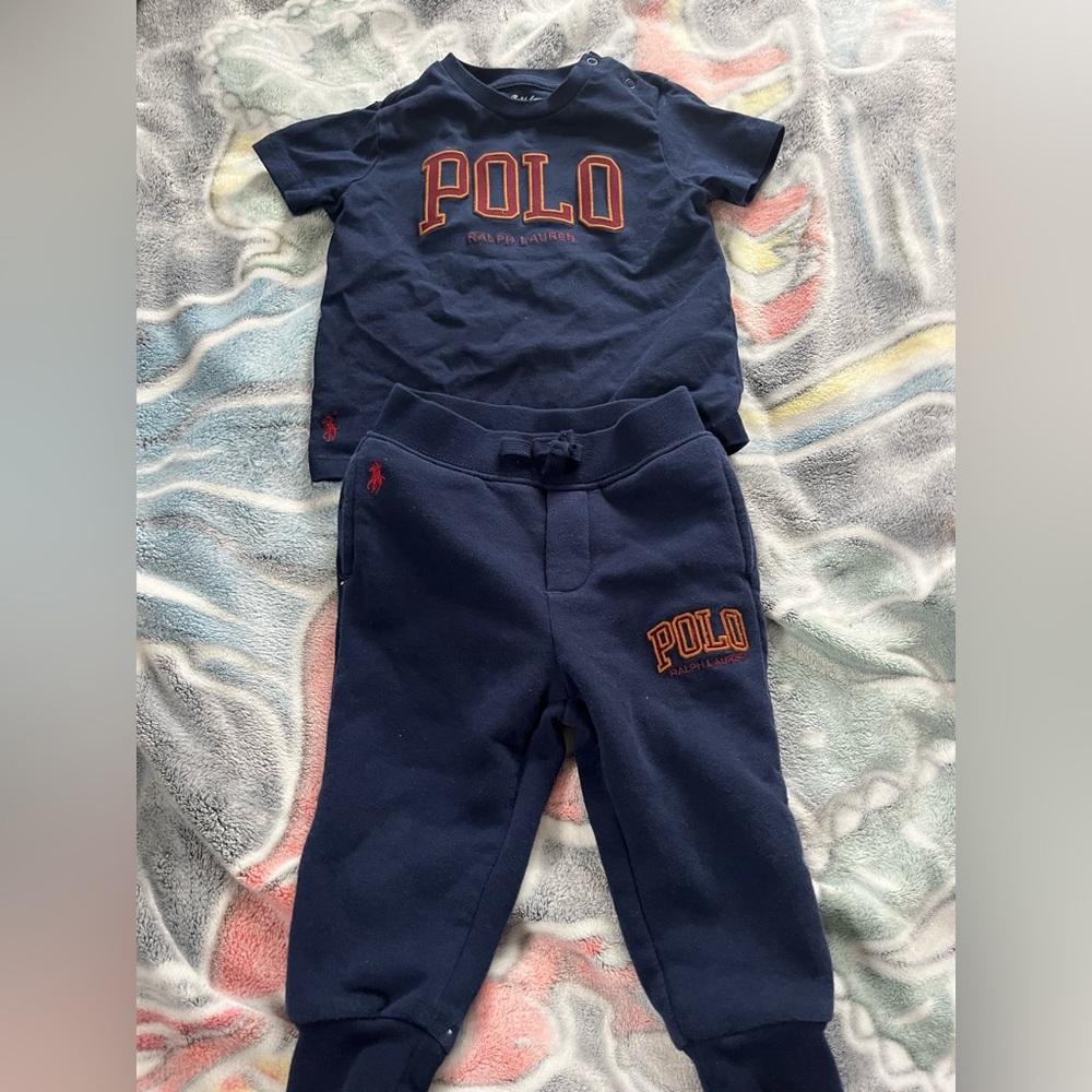 Polo Ralph Lauren t shirt & sweatpants matching set